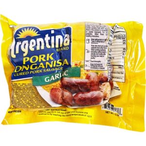 Argentinien Marke – Schweinefleisch Longanisa (Gekochte Schweinewurst) – Knoblauch – 12 OZ