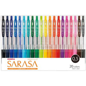 Zebra Sarasa Clip 0.5mm Gel Stifte 20 Farb-Set – in japan – tokyo sakura Mall gemacht