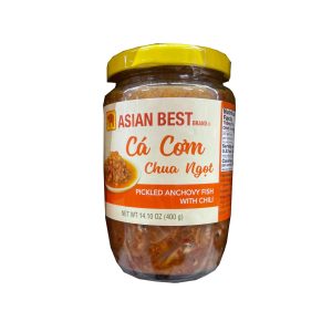 Asian Best Marke Eingelegter Sardellenfisch mit Chili (Ca Com Chua Ngot)