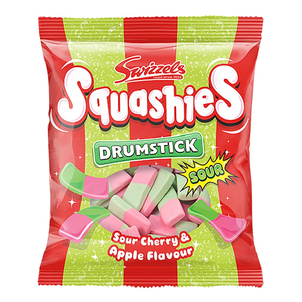 Swizzels Squashies sauer Drumstick – Sauerkirsche & Apfel