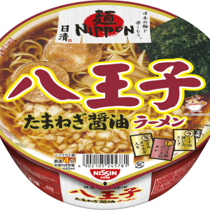 Nissin , Herren Nippon, Onomichi, Sojasauce Ramen, Schweinebrühe