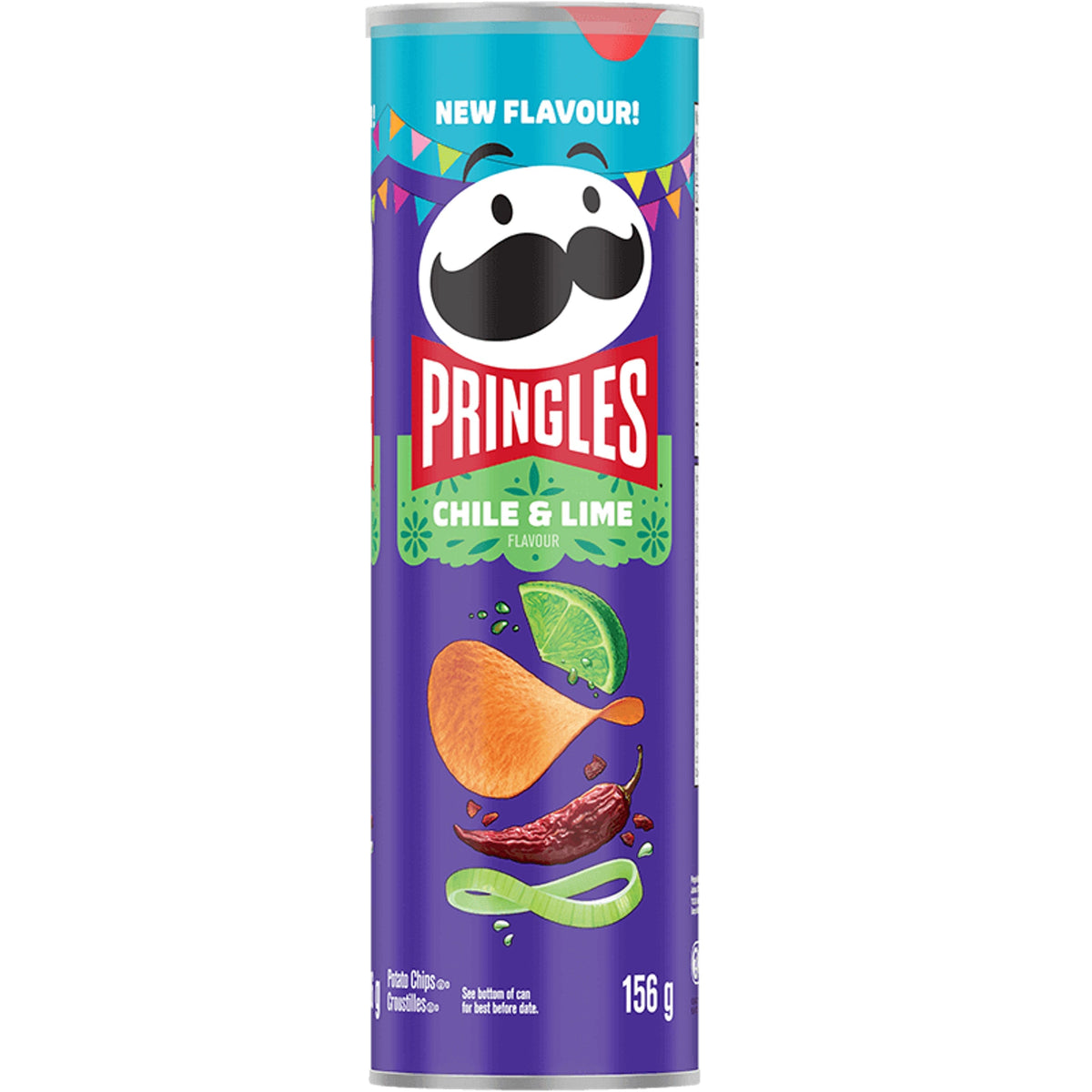Pringles Chili & Limette 156g KANADA (Fall von 12)