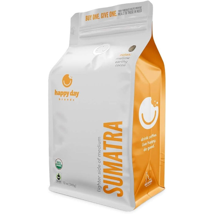 Happy Day Brands – Kaffee Sumatra Vollkorn 12 Oz – (6er Packung)