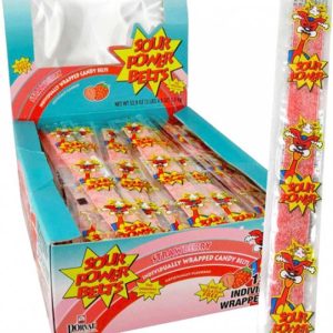 Sour Power Wrapped Erdbeergürtel – 150 ct