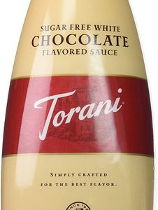 Torani Zuckerfreie weiße Schokoladensauce, 64 Unzen