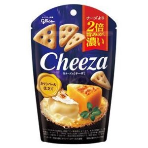 Glico, Cheeza, Camembert Käsegeschmack, knuspriger Cracker, – 40g