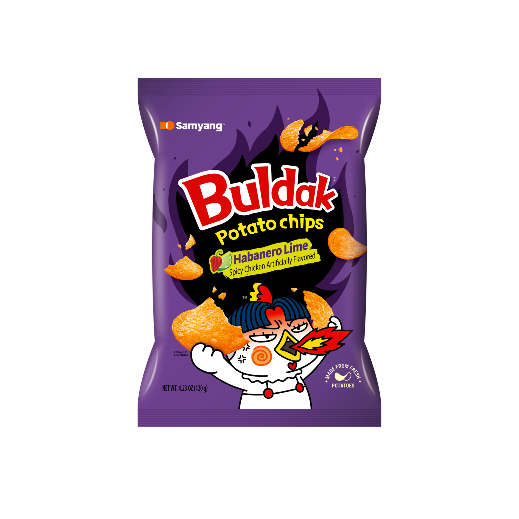 Samyang Buldak Kartoffelchip Habanero Limette (Korea)