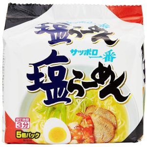 Sanyo Foods Sapporo Ichiban Shio Salz Ramen 5 Portionen