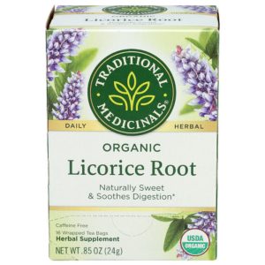 Traditional Medicinals – Licorice Root Kräutertee, 16 Beutel, Packung mit 6