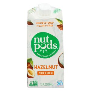 Nutpods ungesüßte milchfreie Rahm-Haselnuss 11.2 f – Packung mit 12 Stück