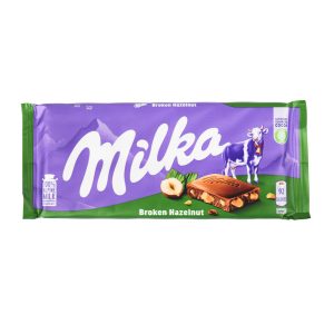 Milka gebrochene Haselnussstange – – 100g