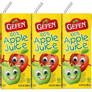 Gefen Apfelsaft Getränkeboxen, koscher für Passover, alles natürlich, 3er Packung