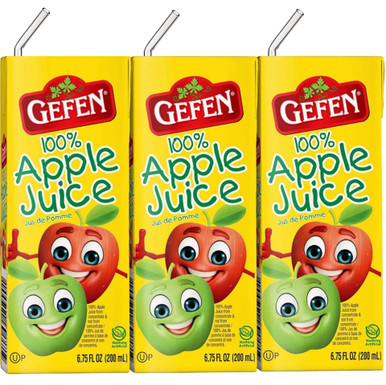 Gefen Apfelsaft Getränkeboxen, Koscher für Passah, All natürlich, 3er Packung