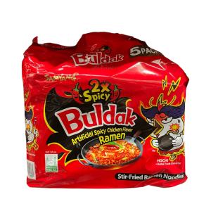 Samyang Buldak Artificial 2XSpicy Chicken Geschmack Stir-Fried Ramen Nudeln