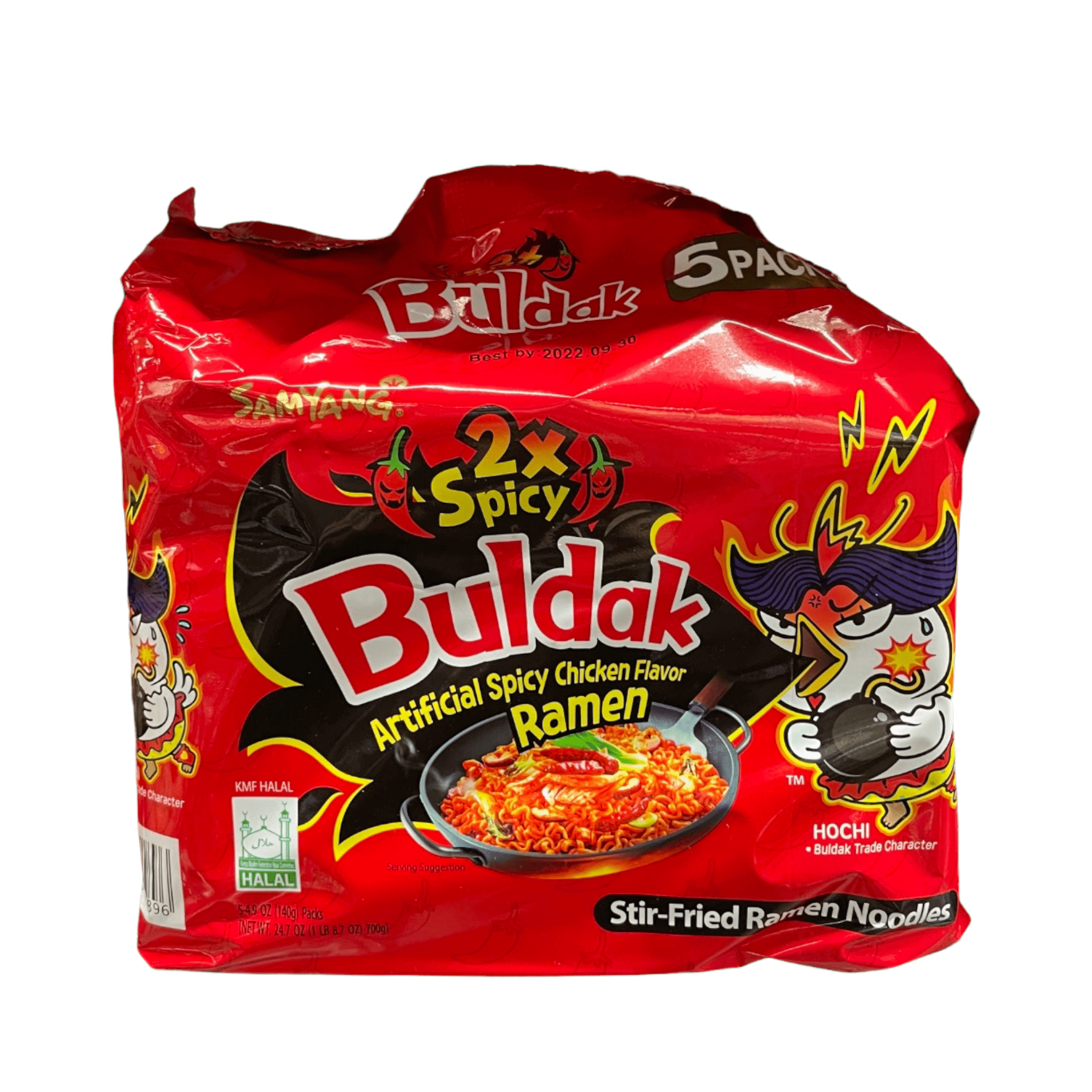 Samyang Buldak künstliche 2XSpicy Huhn Geschmack gebratene Ramen Nudel
