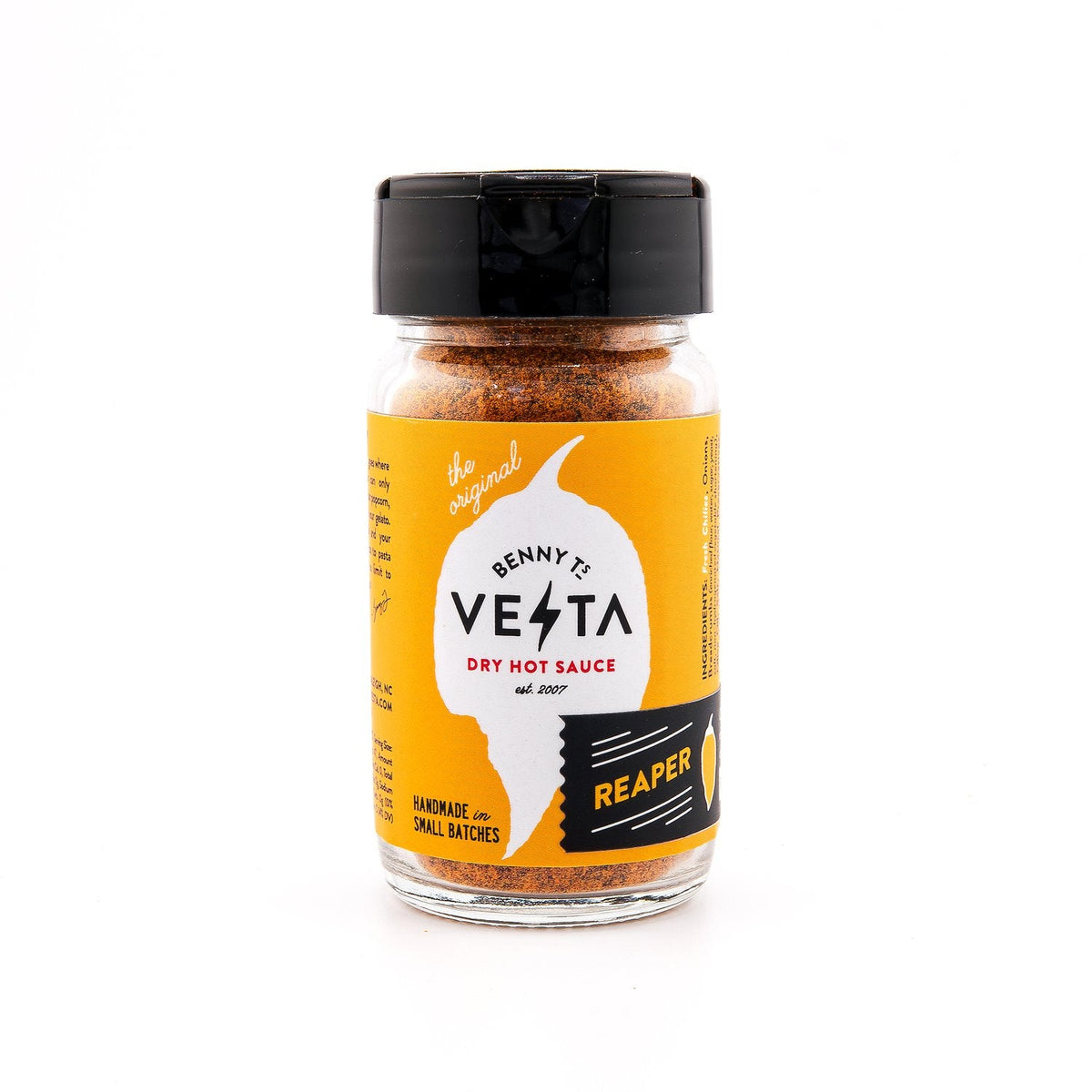 Benny T's Vesta – Dry Chilisauce – Reaper – 12 Gläser
