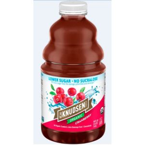 Knudsen Bio Cranberry niedriger Zuckersaft, 48 Fl oz . Packung mit 8