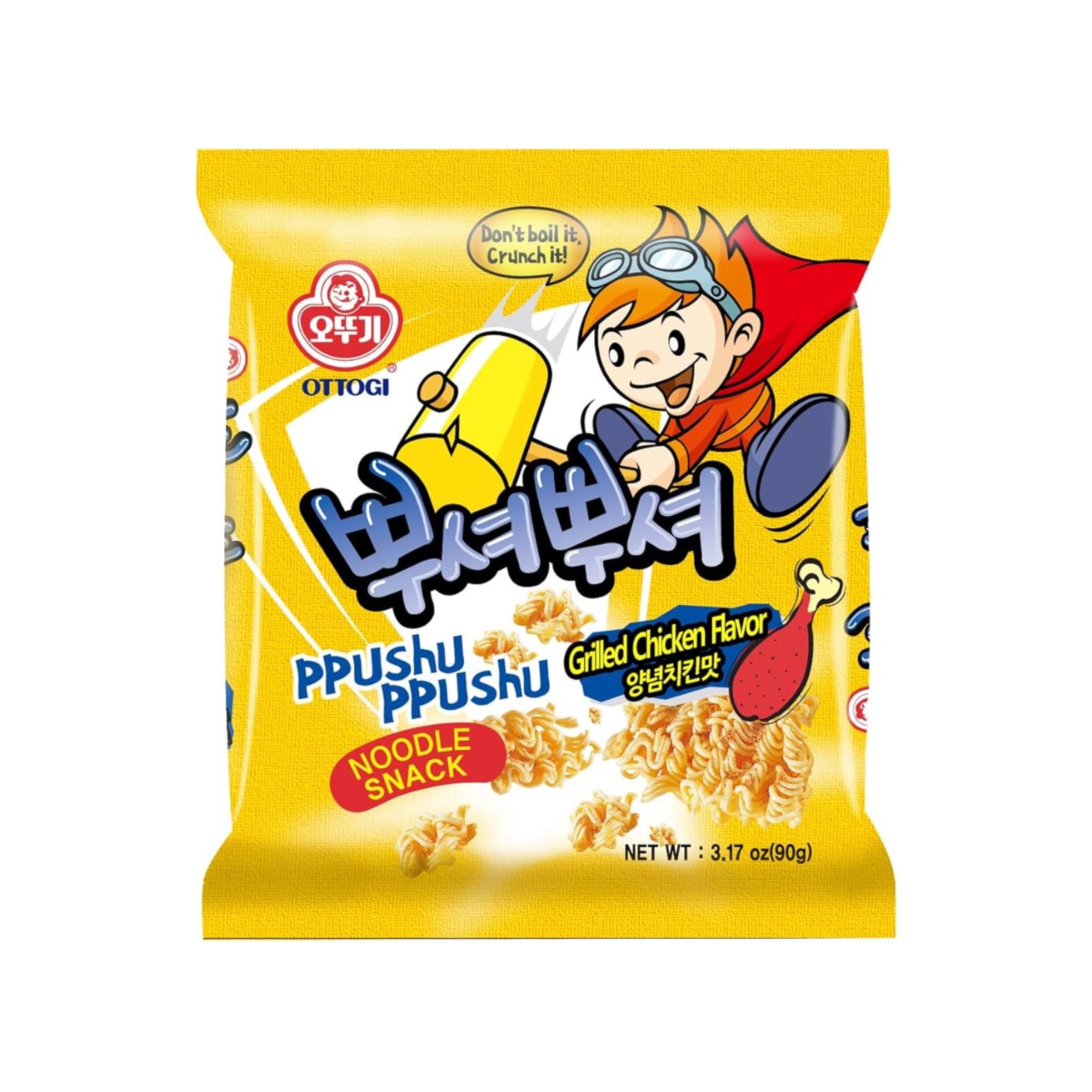 Ottogi Ppushu Ppushu Ramen gegrillter Hühnergeschmack (Korea)
