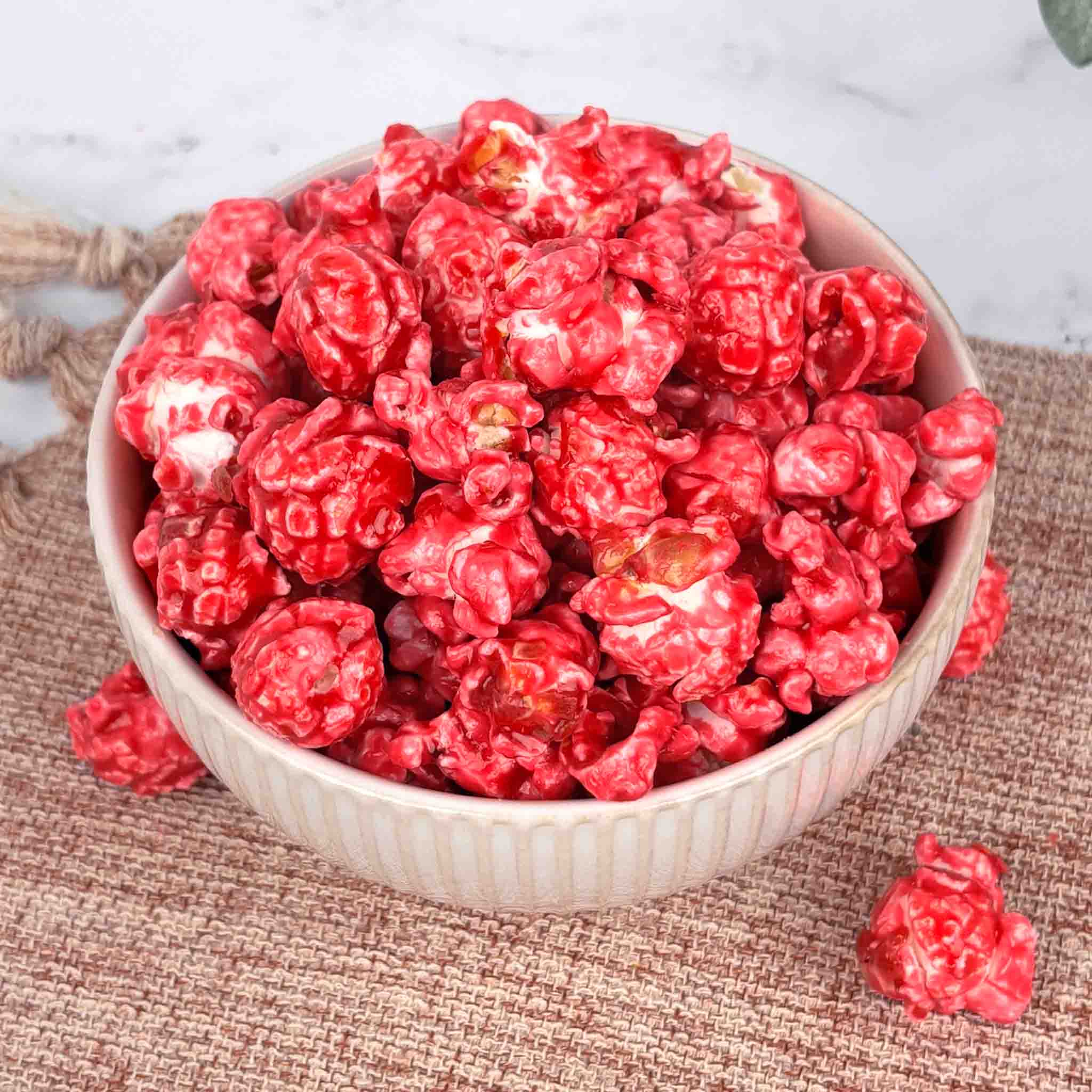 Rosa Baumwolle Süßigkeiten Popcorn
