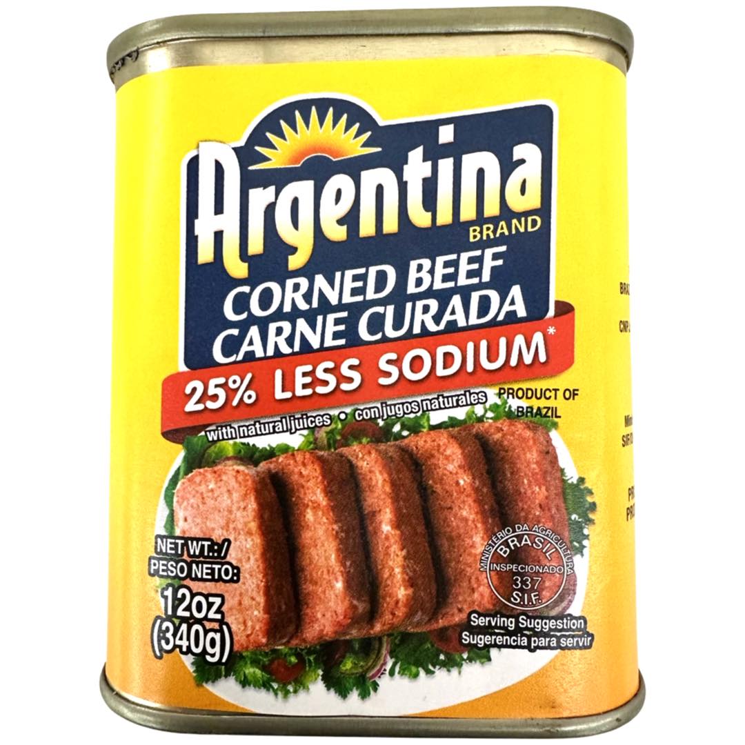 Argentinien – Corned Rindfleisch mit natürlichen Säften – Carne Curada – 25% weniger Natrium – 12 OZ