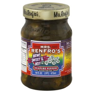 Mrs. Renfro’s Pfeffer nacho süß heiß geschnitten 16 Unzen – Packung mit 6 Stück