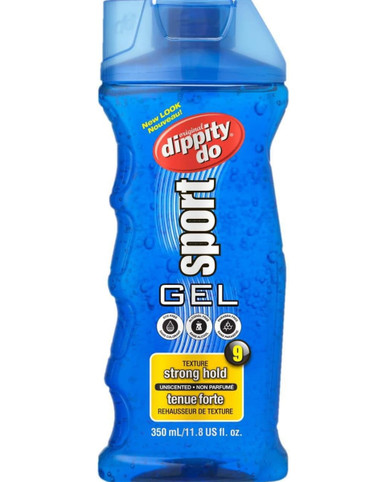 Dippity Do Sport Gel, Strong Hold Level 9, Duftlos, Alkoholfrei, 11,8 fl oz