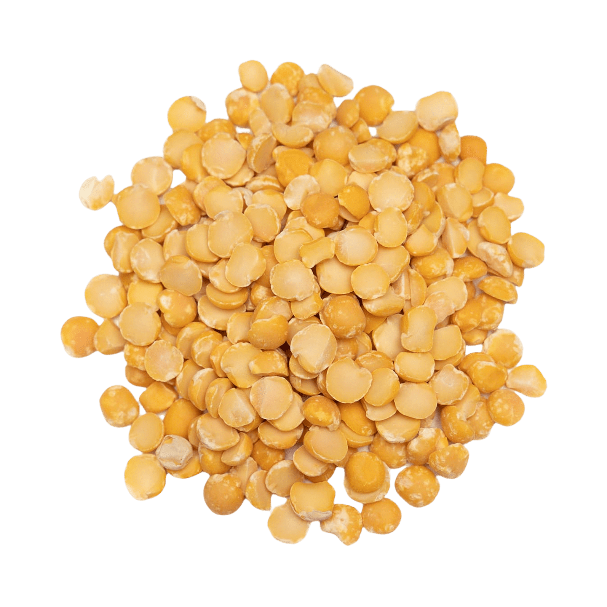 gelbe Erbsenspalte trocken