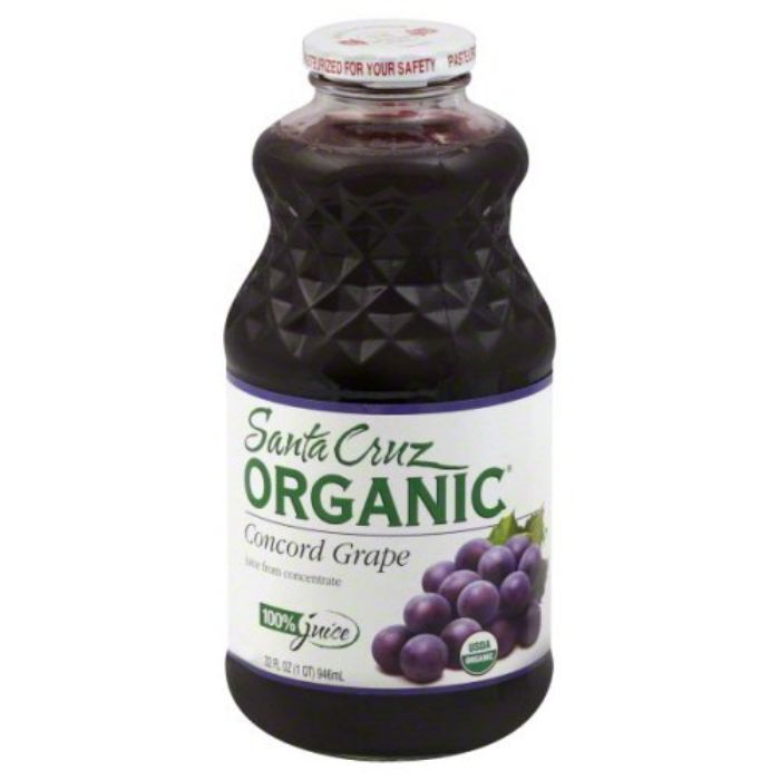 Santa Cruz Concord Traubensaft, 32 fl oz – Packung mit 6