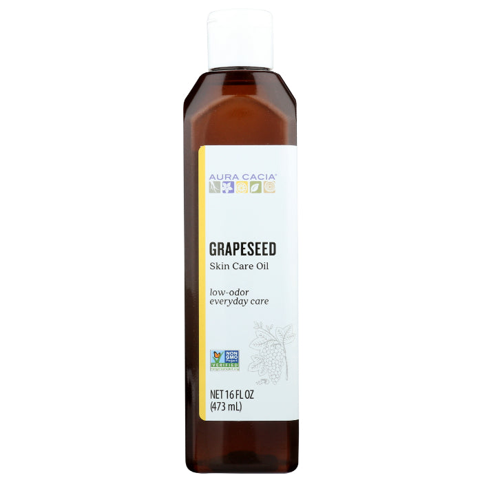Aura Cacia Hautpflegeöl Traubenkernöl, 16 Oz (Packung mit 1)