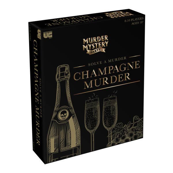 Universitätsspiele – Das Champagne Murders Kartenspiel