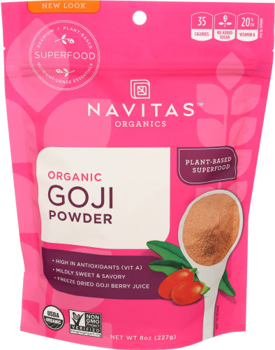 NAVITAS GOJI PULVER ORG 8 OZ – Packung mit 1 Stück