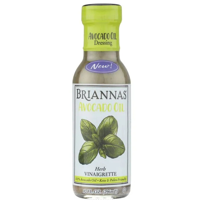 Briannas Dressing Kräuter Vinaigrette mit Avocado, 10 Oz (Packung mit 6)