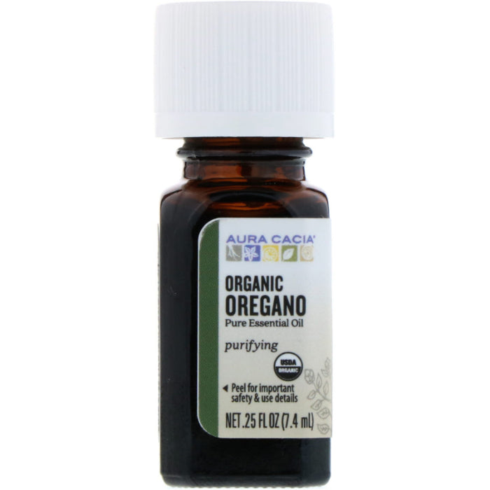 Aura Cacia Ätherisches Öl Bio Oregano, 0,25 oz – Packung mit 1 Stück