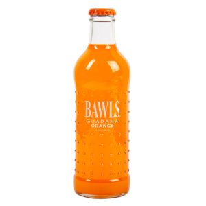 BAWLS GUARANA – Soda Mandarin Orange, 10 oz – Packung mit 12 Stück
