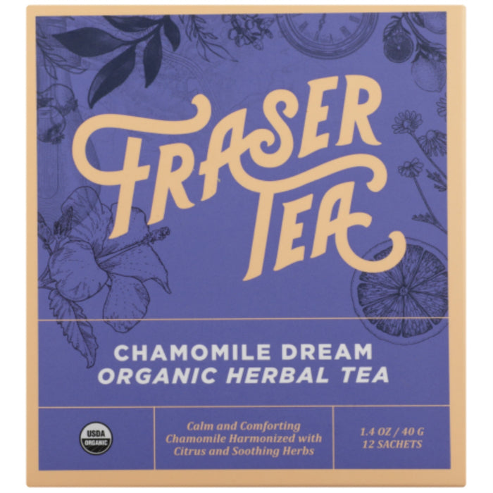 Fraser Tee – Bio Kamille Traumtee, 1,4 Oz – Packung mit 6 Stück