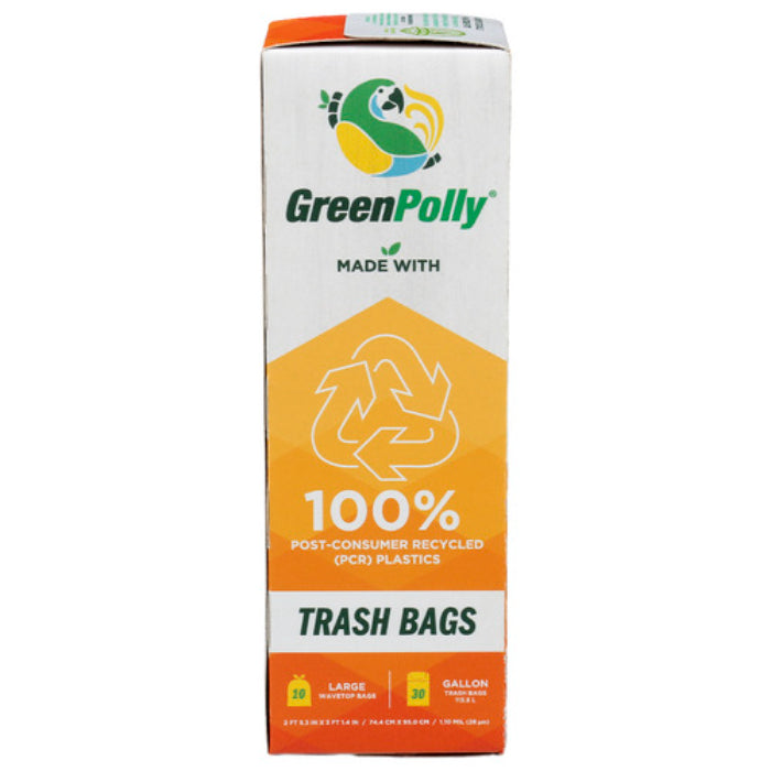 GREENPOLLY – Taschen TRASH WAVETOP 30GL 10 BG – Packung mit 12 Stück