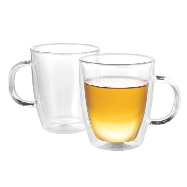 Pavina Double Wall Glas Bistro Tasse (2er Set)