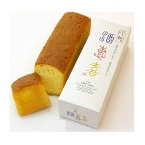 hakkaisan, japanischer Sakekuchen, weich & feucht, alc 2%, kasutera laaf, für Geschenk