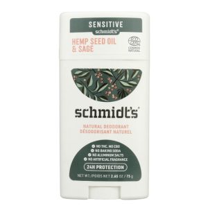 Schmidt s Deodorant Hanf Salbei Vetiver 2.65 Unze – Packung mit 1