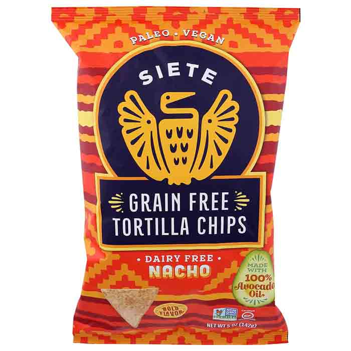 Siete Getreidefreie Tortilla Chips Nacho, 5oz