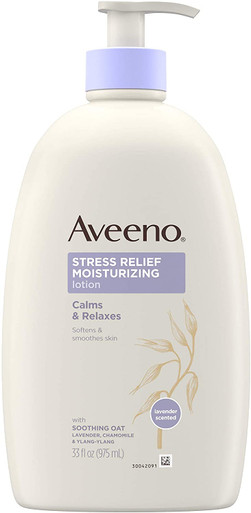 Aveeno Stress Relief Feuchtigkeitsspendende Körperlotion mit Lavendel, 33 oz