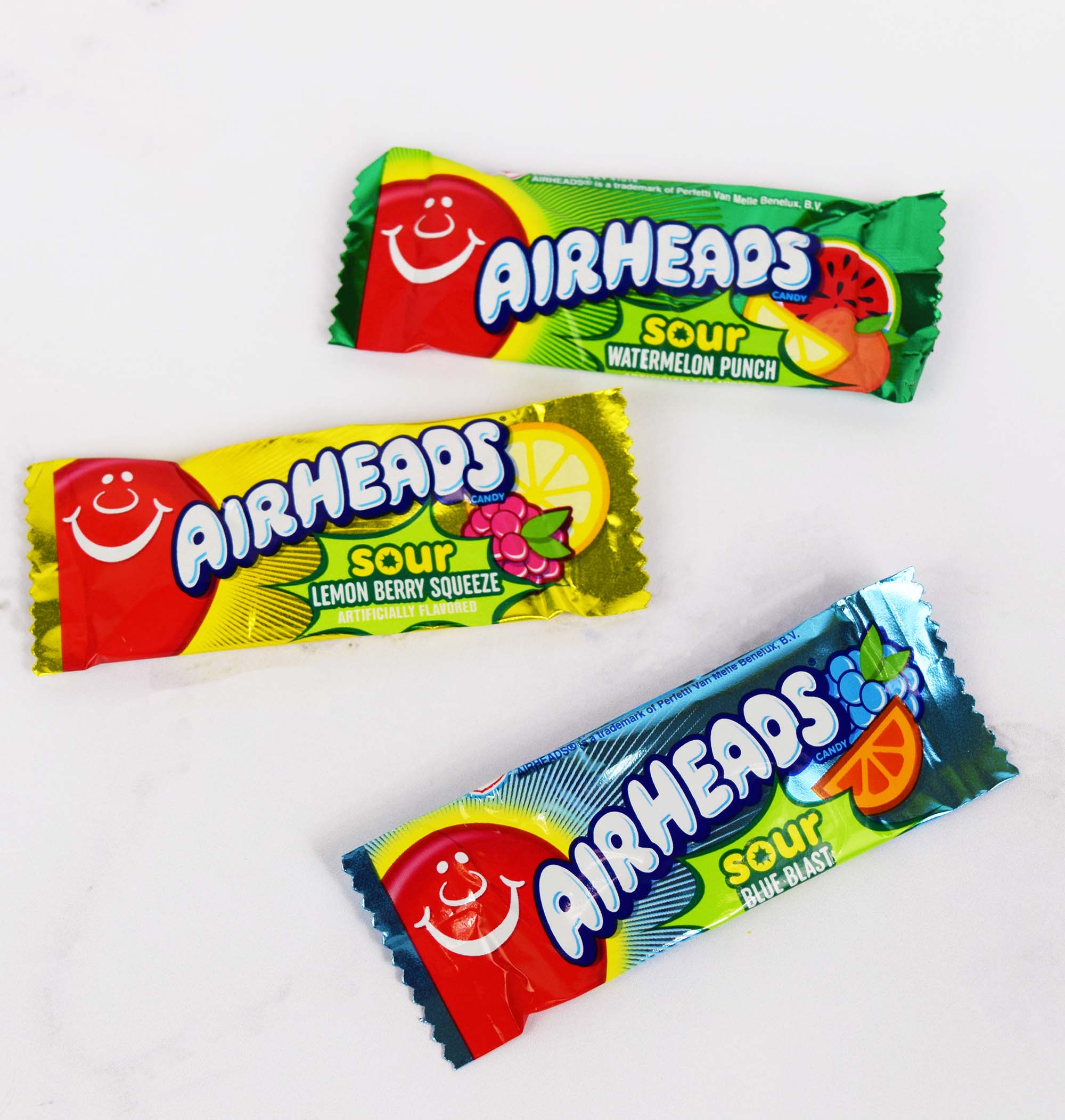 Sauer sortiert Airheads Taffy