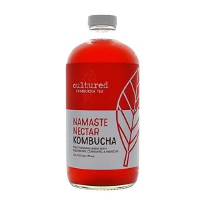 Cultured Kombucha Co – Nectar Namas Kombucha Tee, 16 Liter Packung mit 6