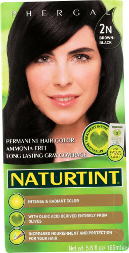 Naturtint Haarfarbe 2N Braun Schwarz 5.75 FO – Packung mit 1