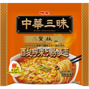 Myojo Ippeichan Chukazanmai Heiße und saure Suppe Ramen Instant Nudeln (Packung mit 3) – 103g