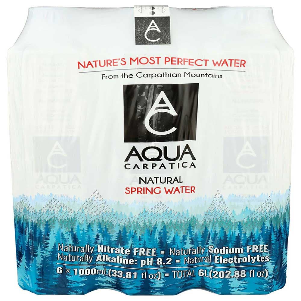 Aqua Carpatica – Natürliches Quellwasser, 33,81 fl oz – Packung mit 6 Stück
