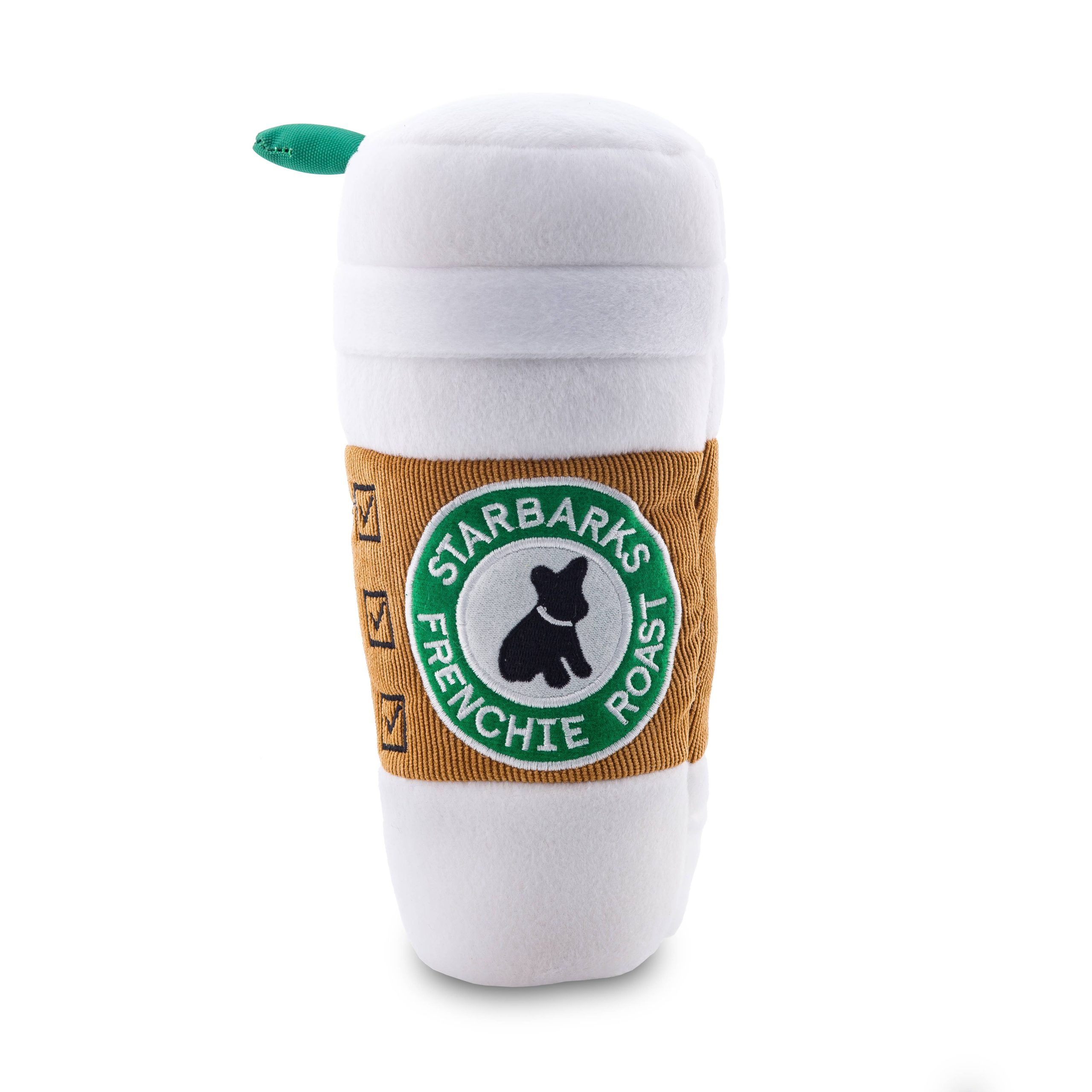 Haute Diggity Hund – Starbarks Kaffeetasse W / Deckel Squeaker Hundespielzeug klein