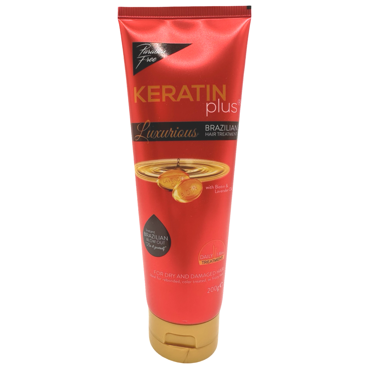 Keratin Plus – Luxuriöse brasilianische Haarbehandlung – Rot- 200 G