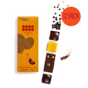 Antidote Schokolade HYBRIS: MANGO + JUNIPER – 12 Riegel