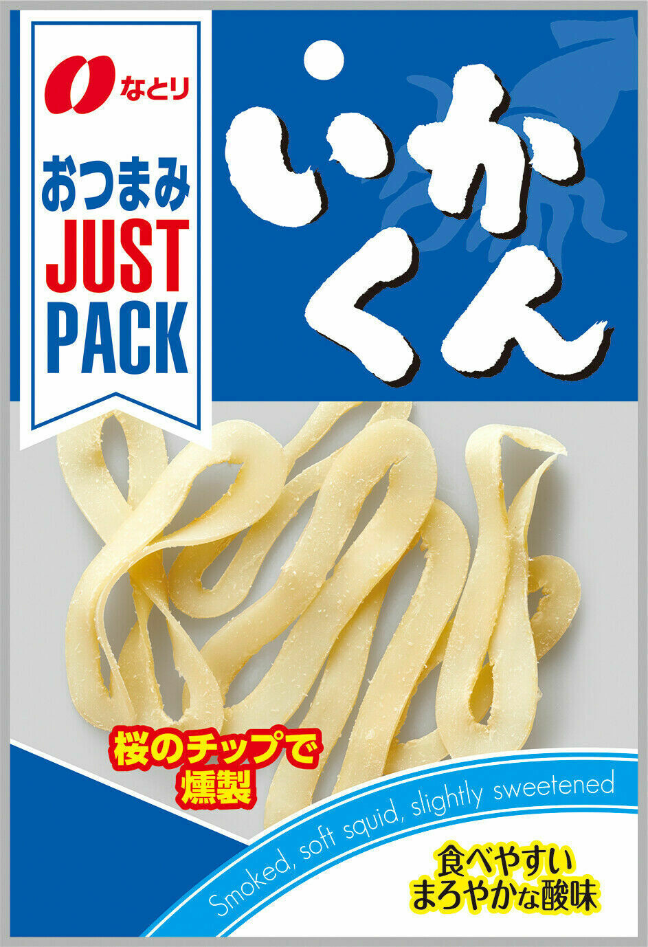 Natori, Just Packung “Ikakun” geräucherter weicher Tintenfischstreifen, 16g